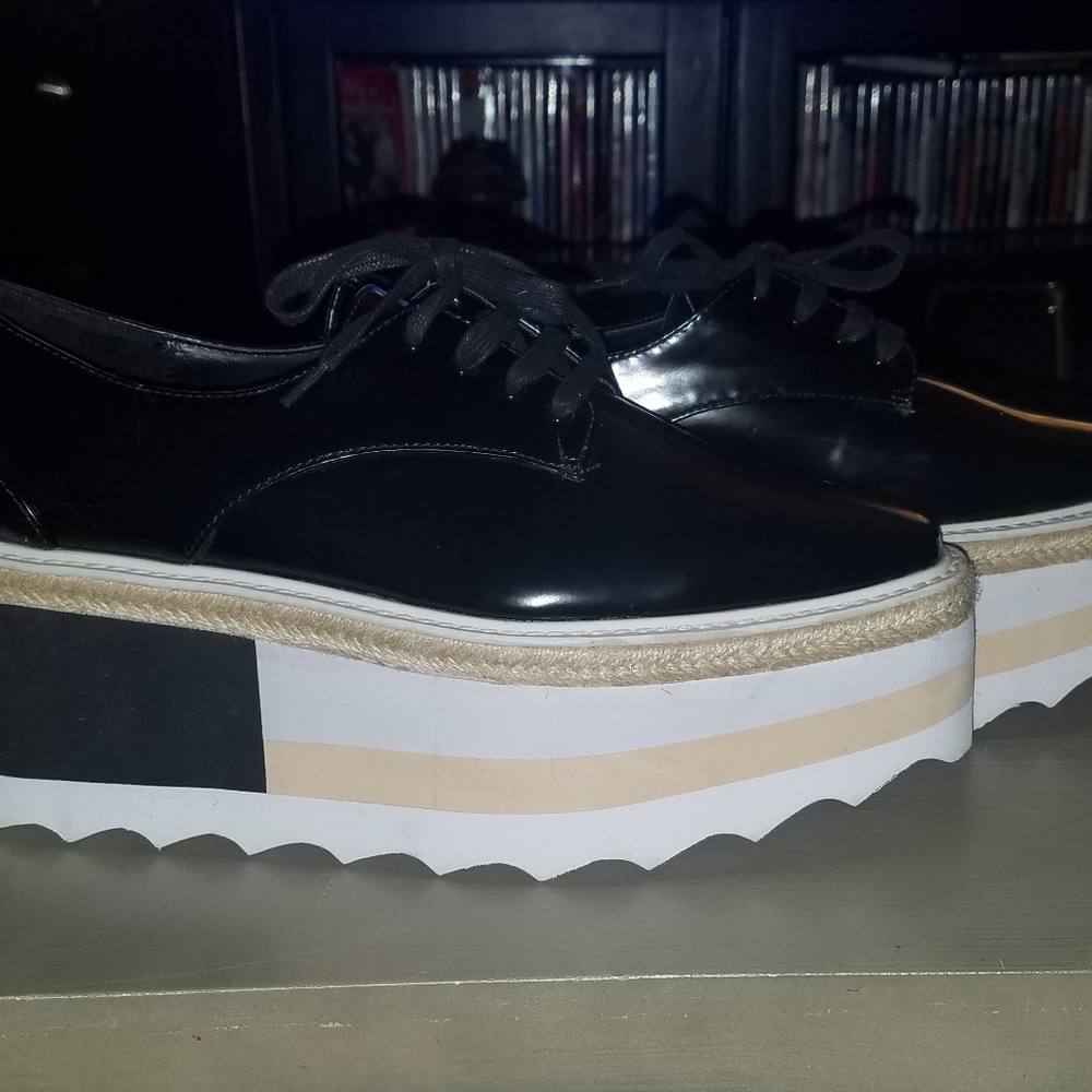 NWOT! MANGO Contrast Platform Size 39 Shoes - Picture 4 of 16